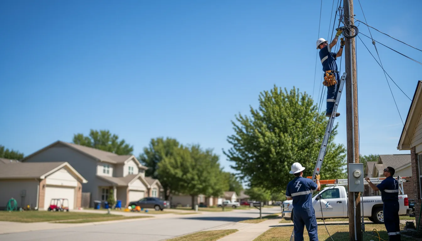 Residential electrician providing installation services in Lewiston, MN
